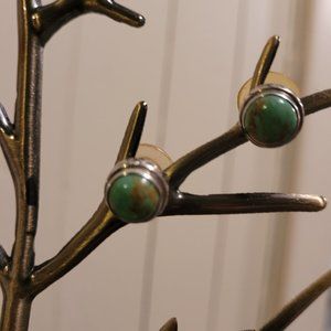 Sterling Silver Turquoise Stud Earrings